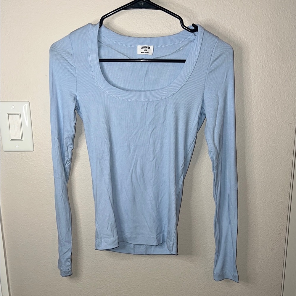 Cotton On Blue Fitted Blouse